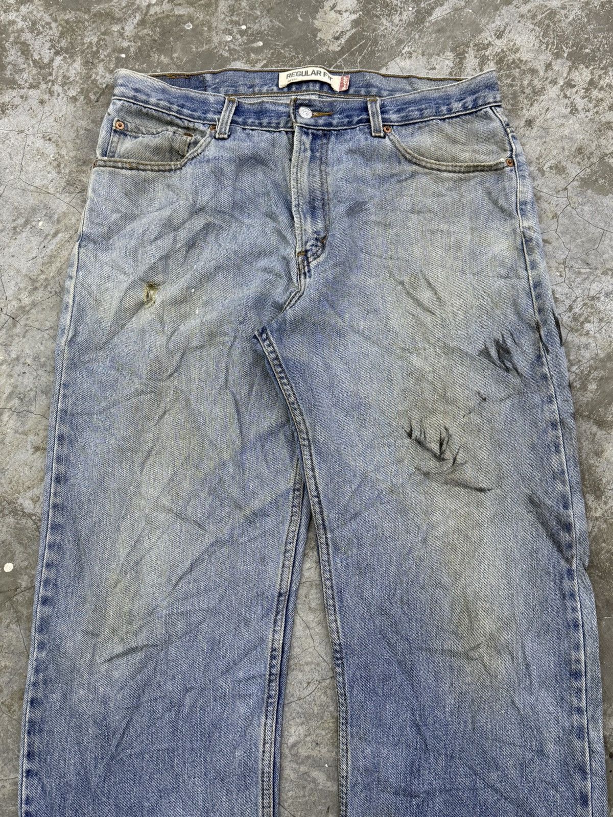 Levi's × Levi's Vintage Clothing × Vintage Levis 505 Y2K Distressed Light Blue Washed Denim Pants W36 Size US 36 / EU 52 - 3 Thumbnail