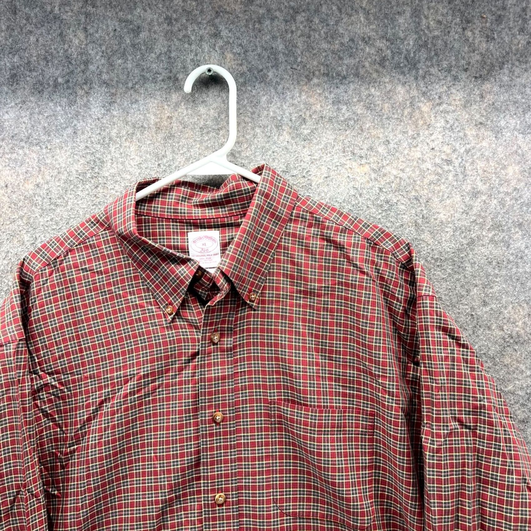 Brooks Brothers Brooks Brothers Vintage Plaid Shirt Mens XL Red Button Down Size XL Regular Fit Size US XL / EU 56 / 4 - 6 Thumbnail