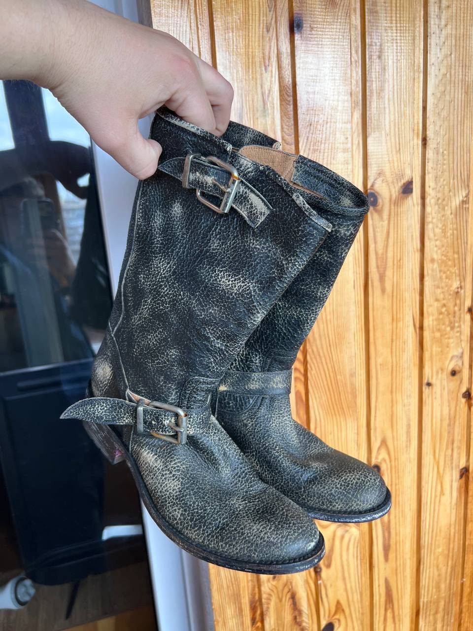 If Six Was Nine Marlboro Cowboy Distressed Ankle boots Vintage A.S. 98 Style Size US 5.5 / EU 38 - 3 Thumbnail