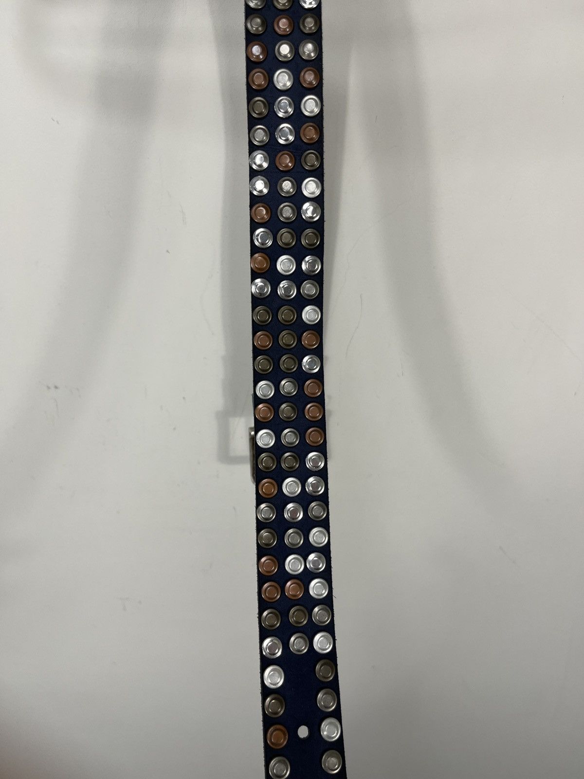 Japanese Brand Vintage B.B. Simon Style Y2K Archival Studded Leather Belt Size ONE SIZE - 12 Thumbnail