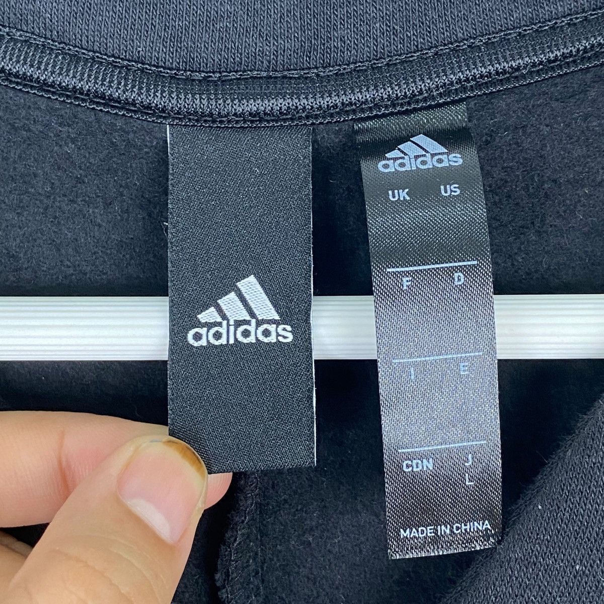Adidas × Vintage Vintage Adidas Big Stript 3 Lines Full Zip Sweatshirt Black Size US XL / EU 56 / 4 - 6 Thumbnail