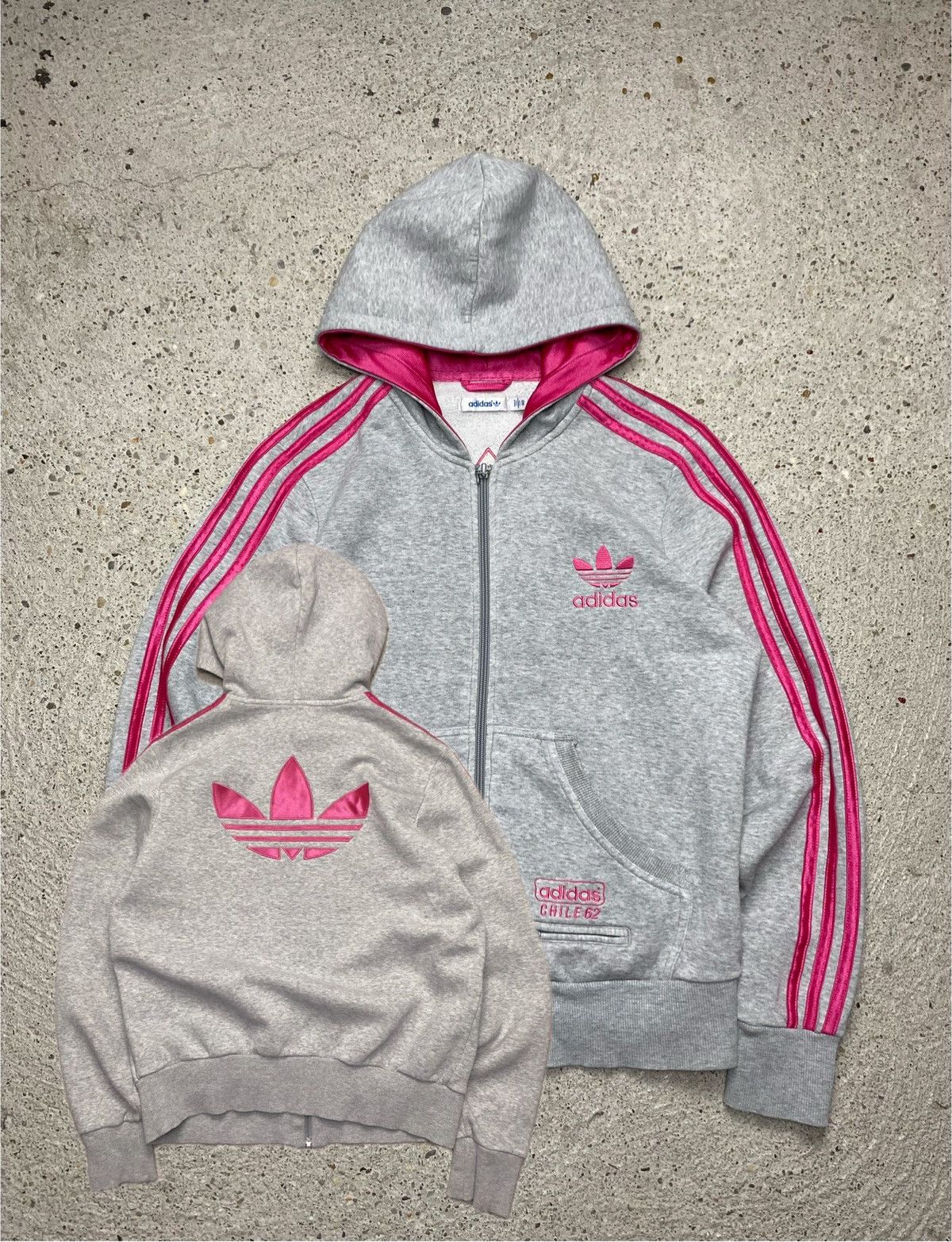 Adidas Adidas chile 62 hoodie pink stripes Size L / US 10 / IT 46 - 1 Thumbnail