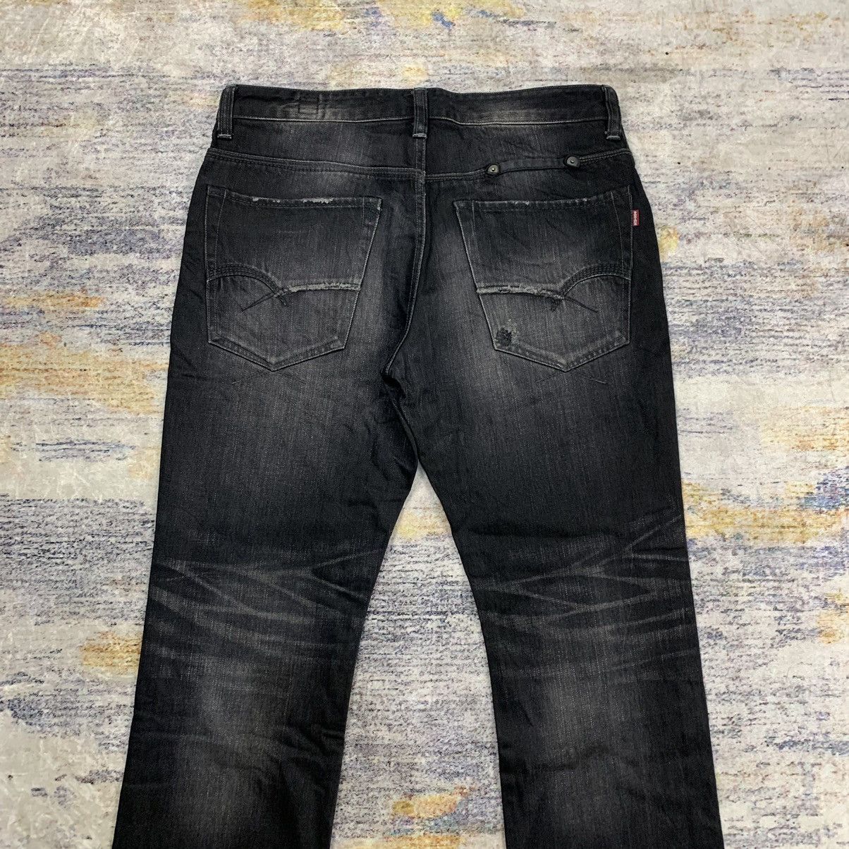 Japanese Brand Bartack wash denim pants Size US 34 / EU 50 - 5 Thumbnail