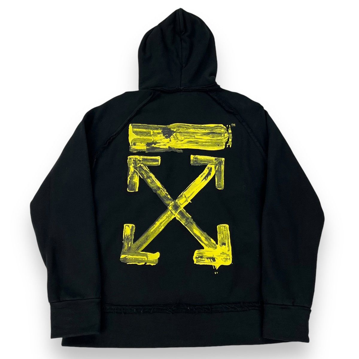 Off-White Off-White Yellow Acrylic Arrows Hoodie Size US M / EU 48-50 / 2 - 3 Thumbnail