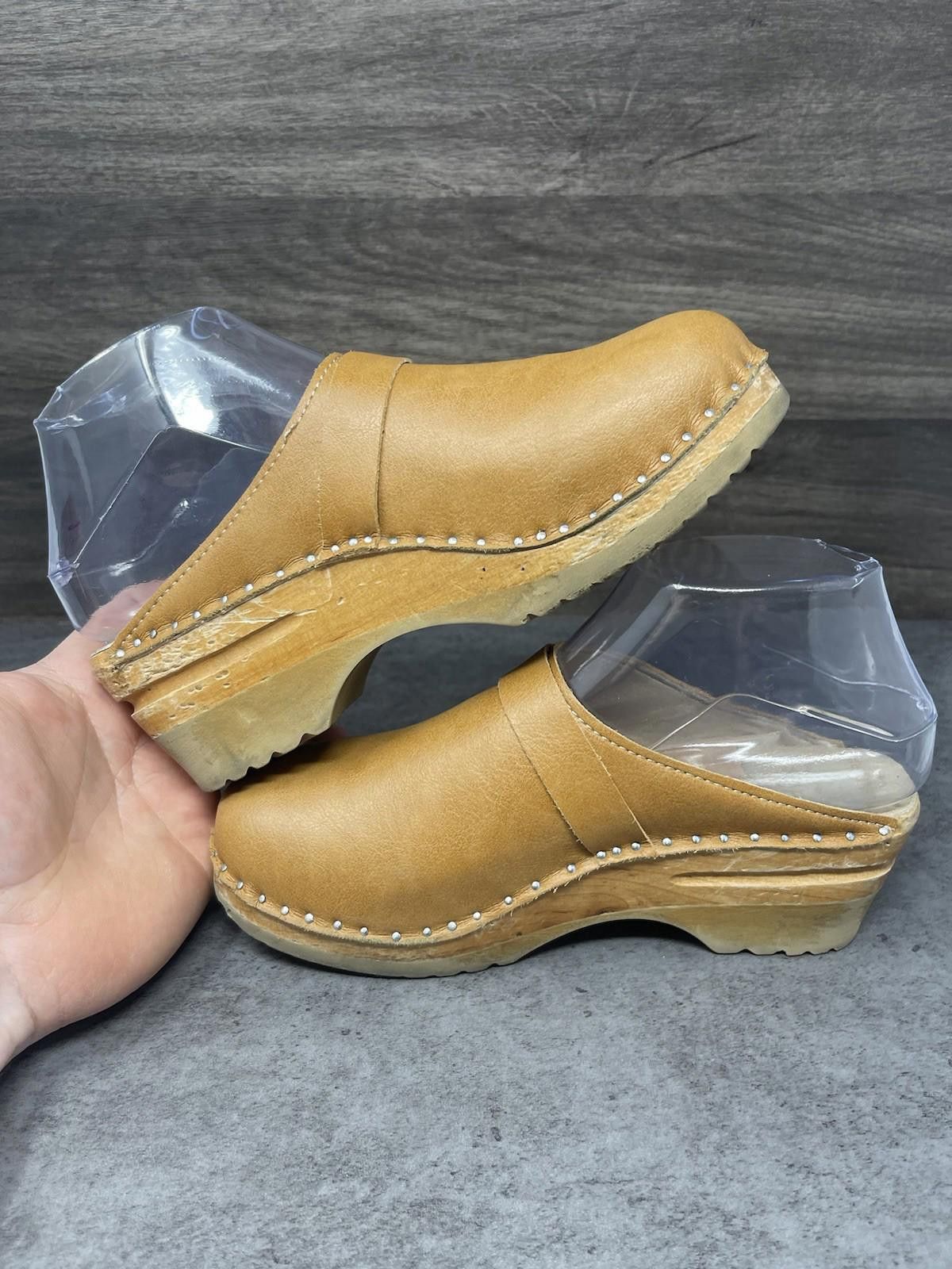 Other Troentorp Clogs Womens Size 5 (36) Brown Leather Size US 5 / IT 35 - 7 Thumbnail