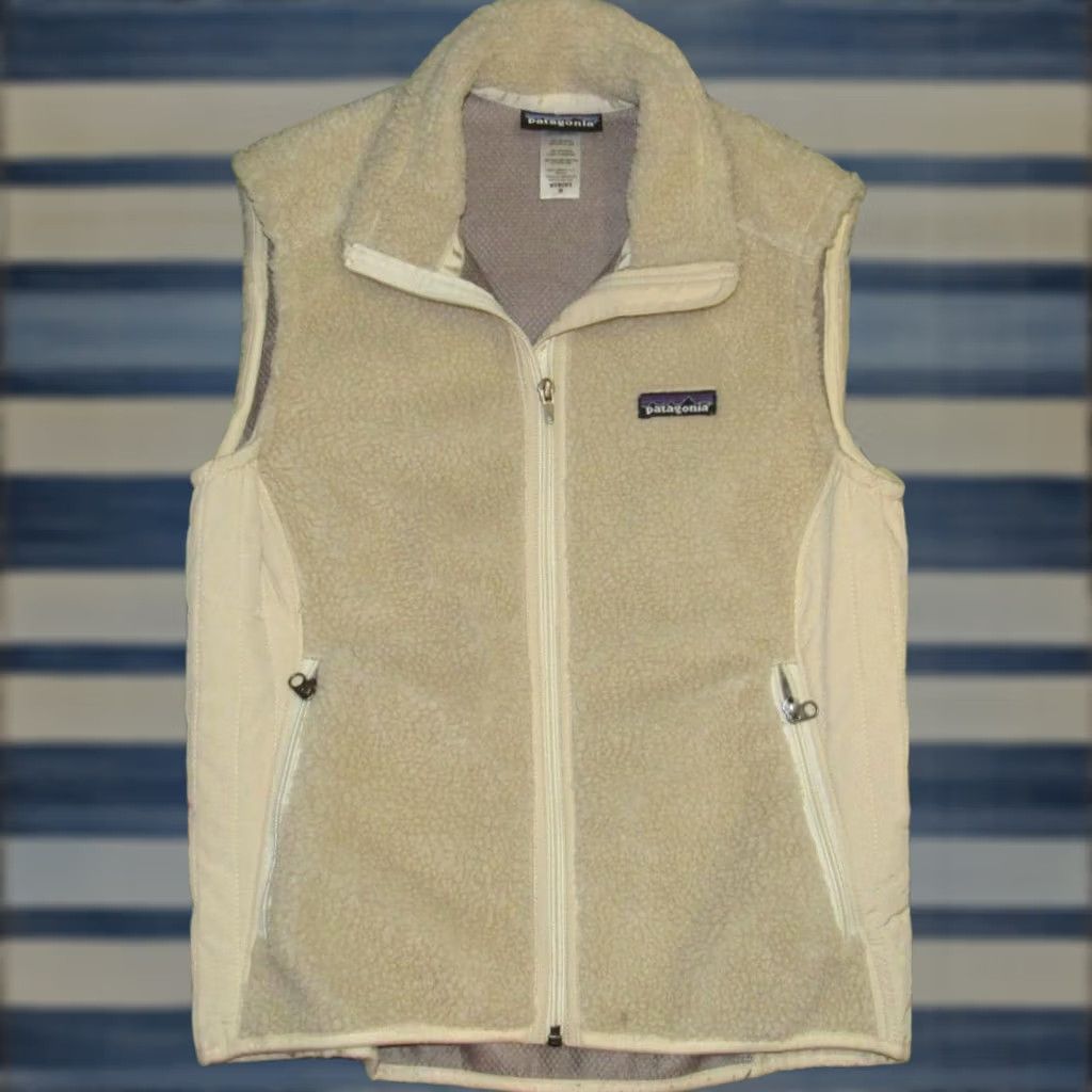 Patagonia PATAGONIA Ivory Deep Pile Retro X Vest Medium Womens Vest Ivory Deep Pile Retro X Vest Medium Size M / US 6-8 / IT 42-44 - 1 Thumbnail