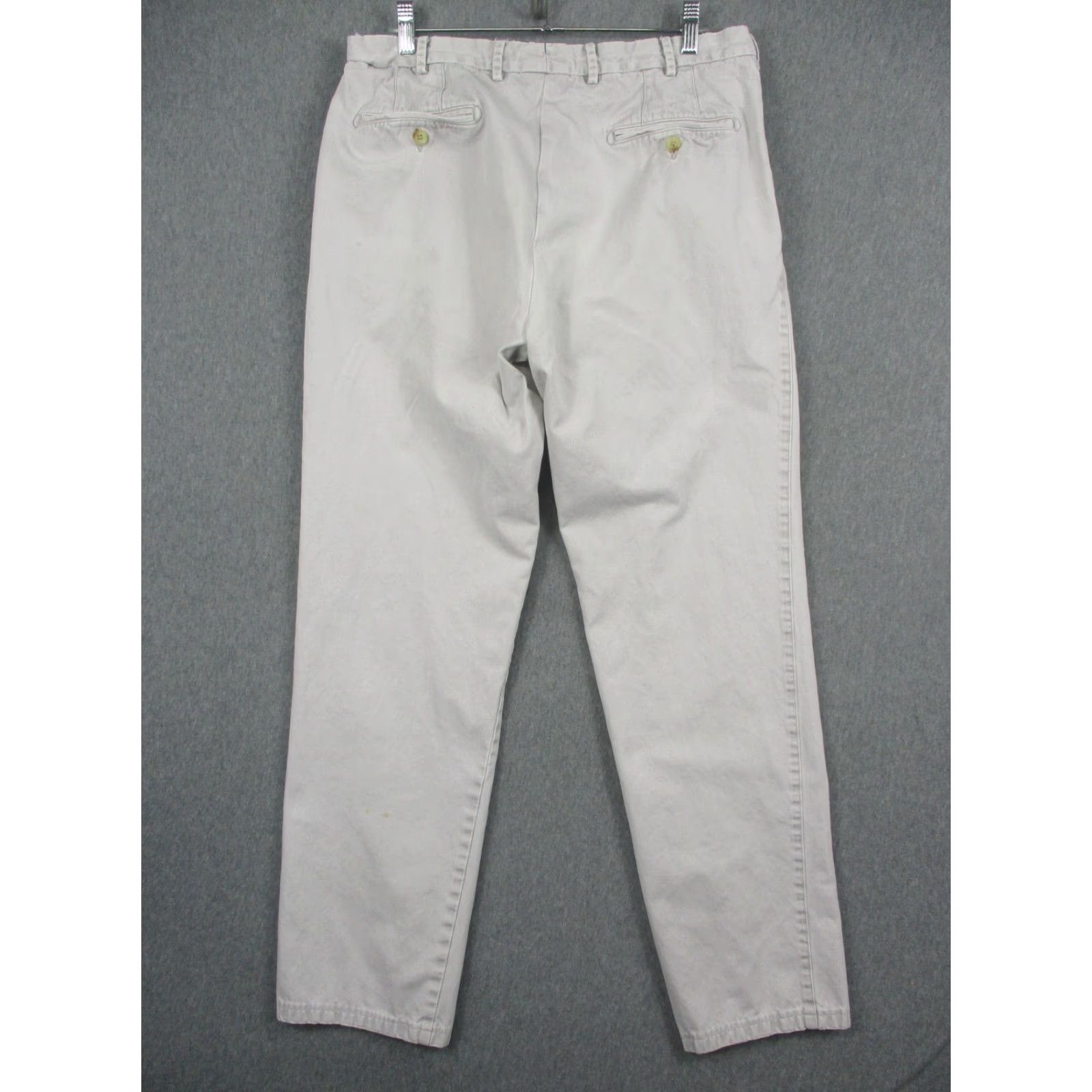 Peter Millar Peter Millar Pants Mens 35x30 Beige Chino Straight Leg Cotton Twill Casual Size US 35 - 4 Thumbnail