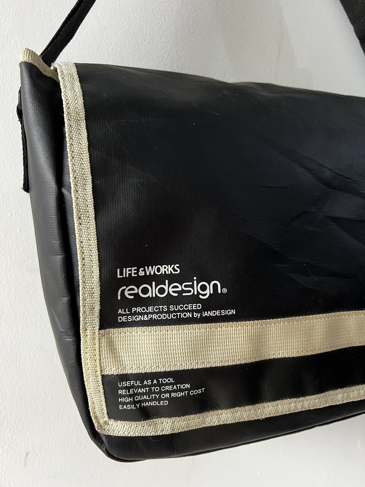 Japanese Brand Real Design Sling Shoulder Tarpaulin Messenger Size ONE SIZE - 3 Thumbnail