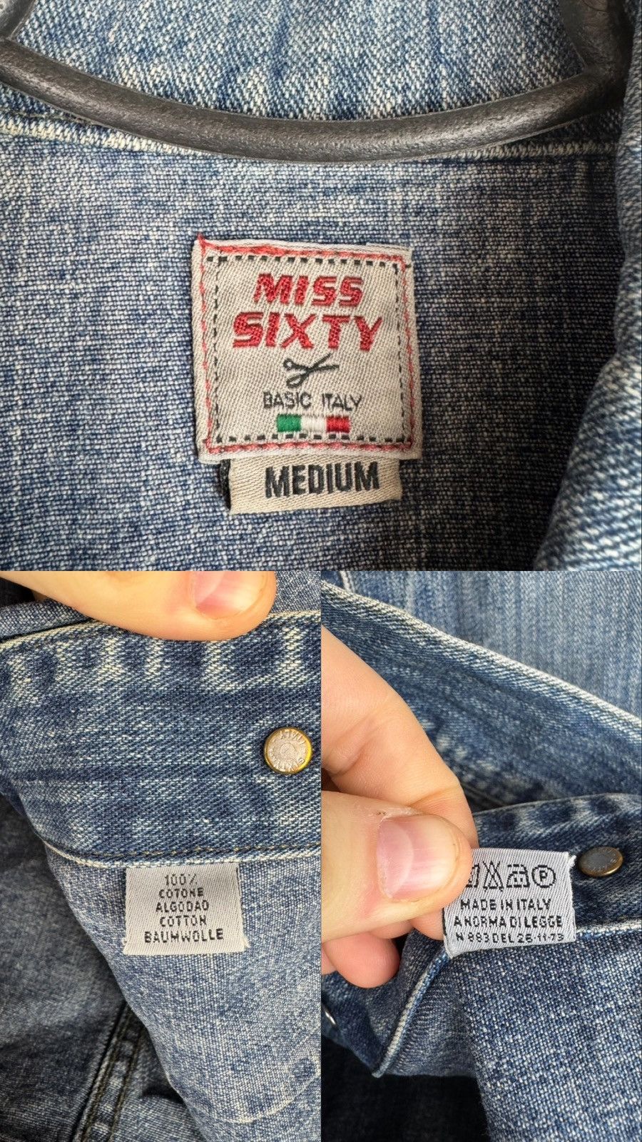 Miss Sixty Miss Sixty Vintage Denim Trucker Vest Made in Italy Y2K Size M / US 6-8 / IT 42-44 - 5 Thumbnail