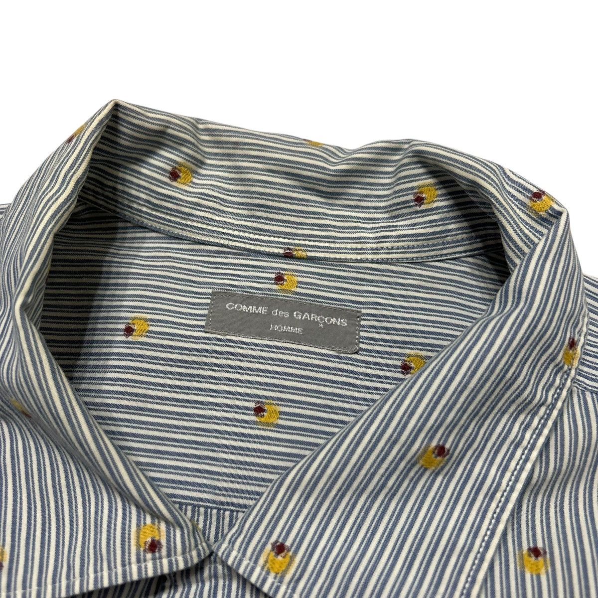 Comme des Garcons 556 01SS 00s Comme Des Garcons Homme shirt jacket men blue Size US S / EU 44-46 / 1 - 5 Thumbnail