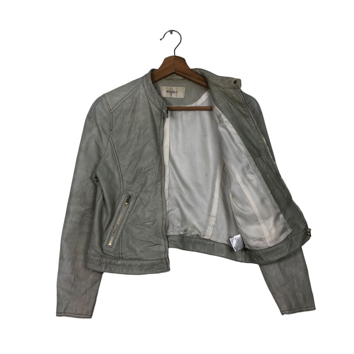 Japanese Brand 📌Vintage Cropped Leather Biker Jacket Ballsey Size US M / EU 48-50 / 2 - 12 Thumbnail