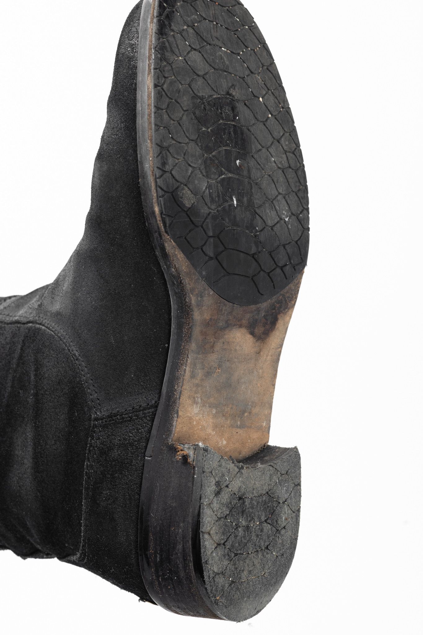 Jimmy Choo Jimmy Choo Doreen Black Rugged Suede Knee-High Boots Size US 7 / IT 37 - 5 Thumbnail