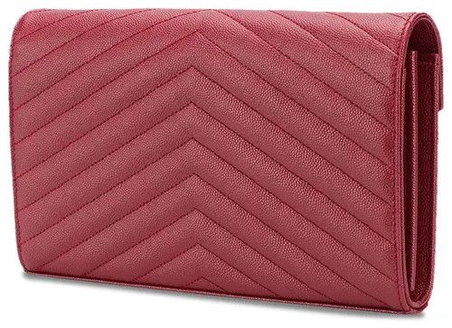 Saint Laurent Paris o1s1wg111124 Size: OS / Classic Chain in Wallet in Burgundy Size ONE SIZE - 2 Thumbnail