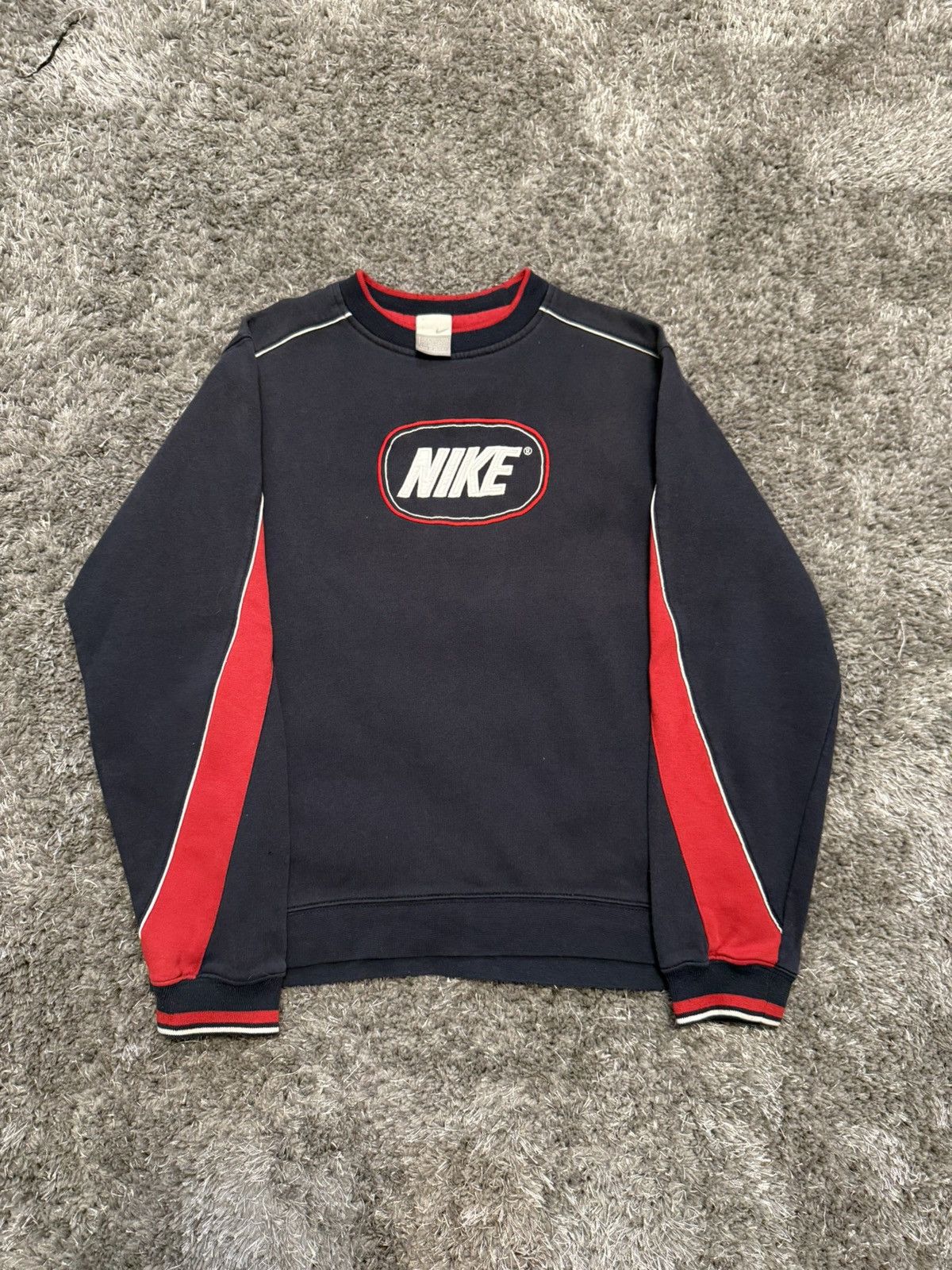 Nike 90’s NIKE SPELLOUT SWOOSH LOGO SWEATSHIRT Y2K Size US S / EU 44-46 / 1 - 1 Thumbnail