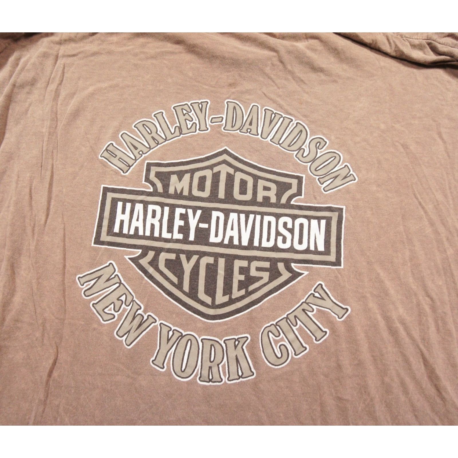 Harley Davidson Harley-Davidson Shirt Mens 2XL Beige Lightweight Tee Motorcycle Graphic Shirt T-Shirt Size US XXL / EU 58 / 5 - 6 Thumbnail