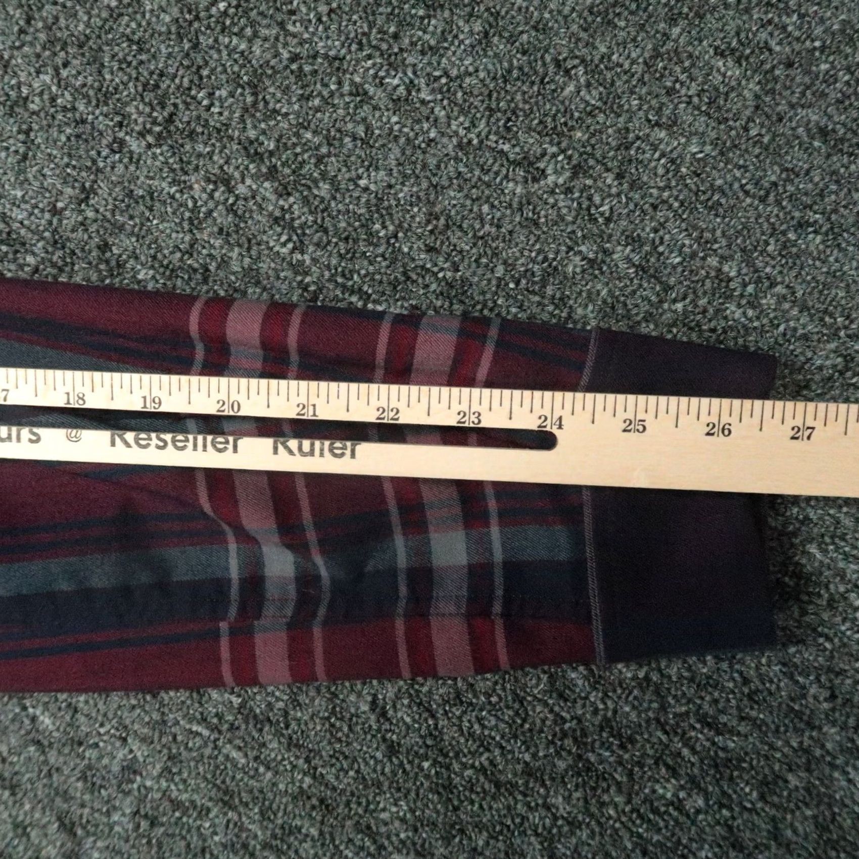 Lululemon Lululemon Mens Large Red Blue Plaid Flannel Button Up Shirt Size US L / EU 52-54 / 3 - 7 Thumbnail