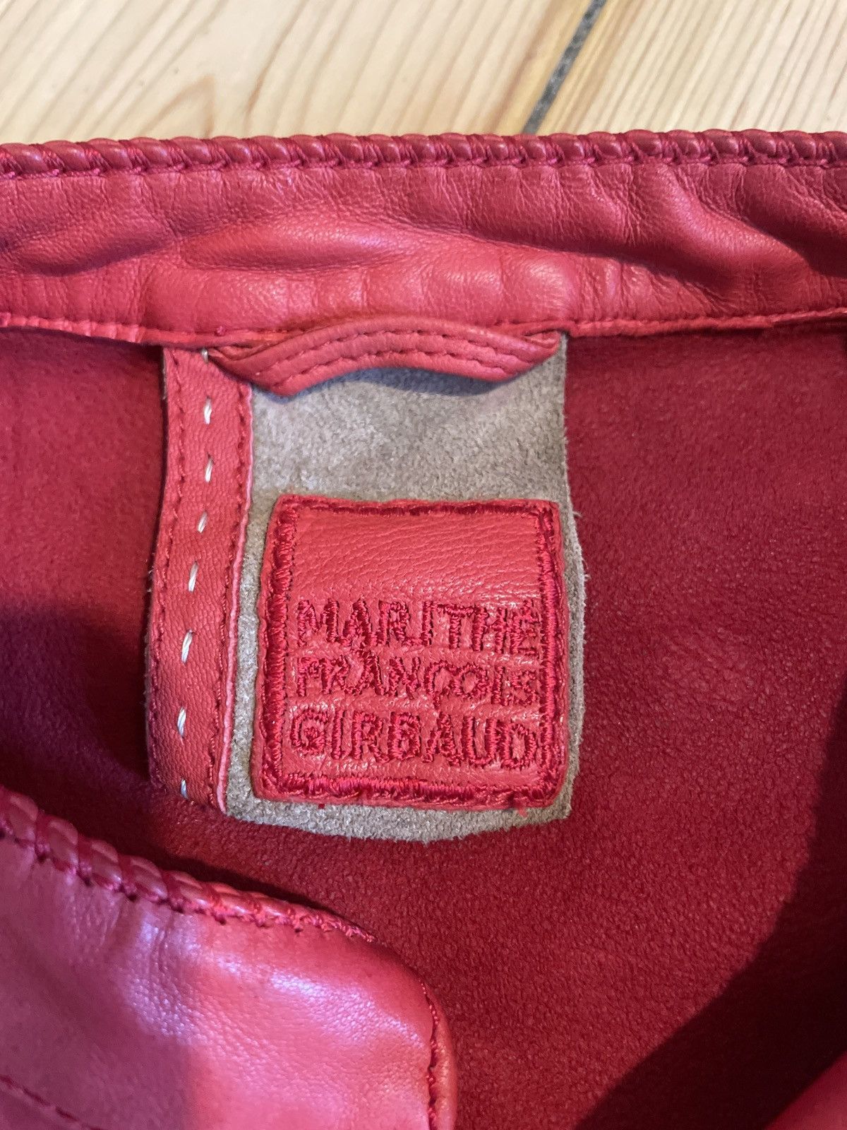 Marithe + Francois Girbaud Marithé + François Girbaud Red Lambskin Leather Jacket Size M / US 6-8 / IT 42-44 - 2 Thumbnail