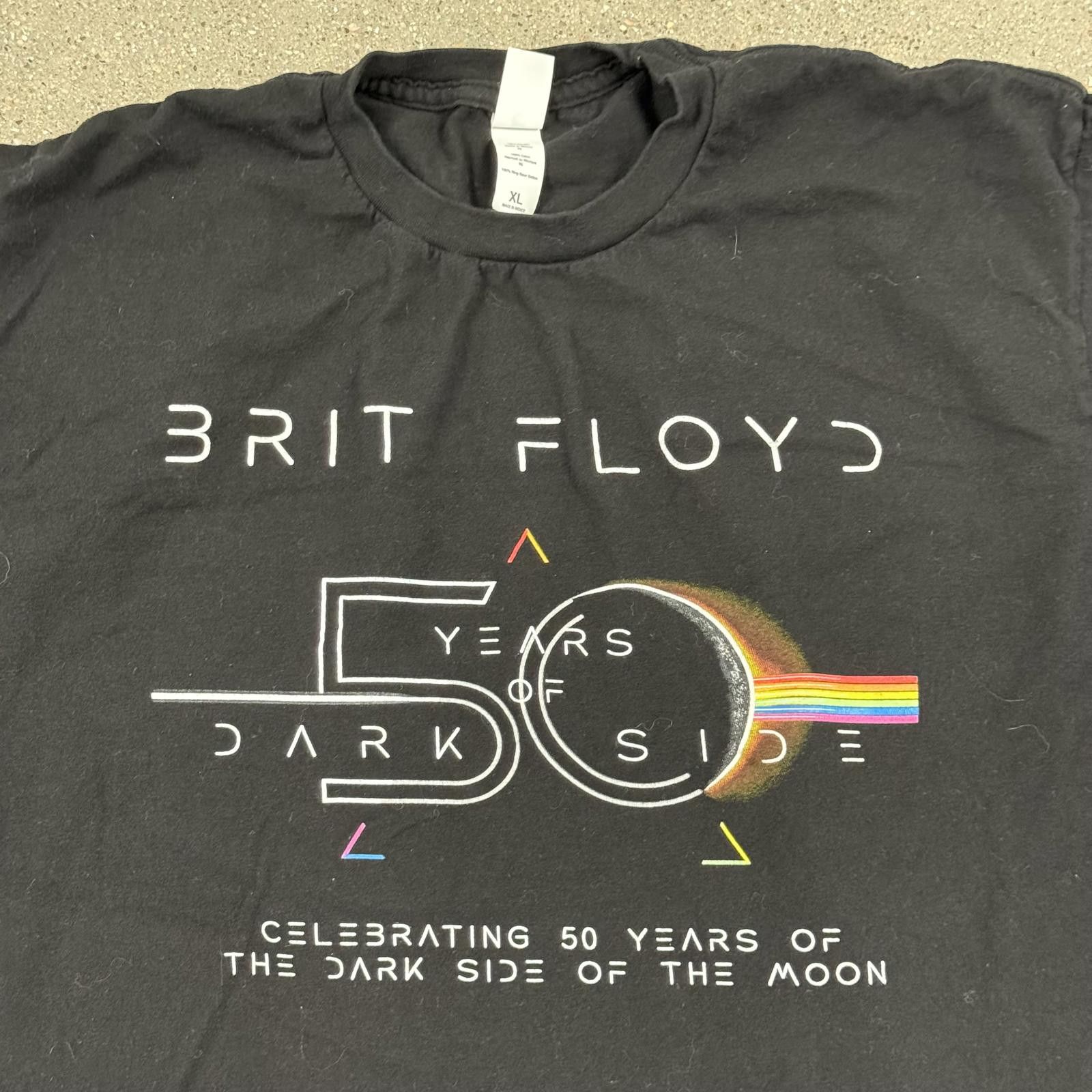 Tultex 2025 Brit Floyd 50 Years Dark Side of the Moon Tour Shirt XL Size US XL / EU 56 / 4 - 2 Thumbnail