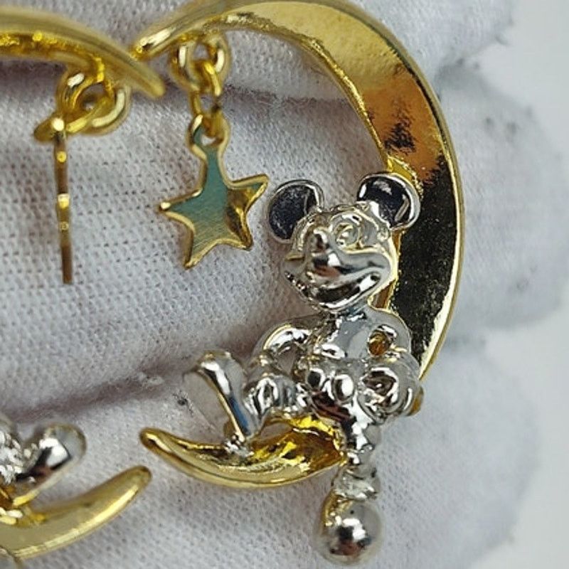 Disney Disney Mickey Mouse Sitting on the Moon Earrings Size ONE SIZE - 3 Thumbnail