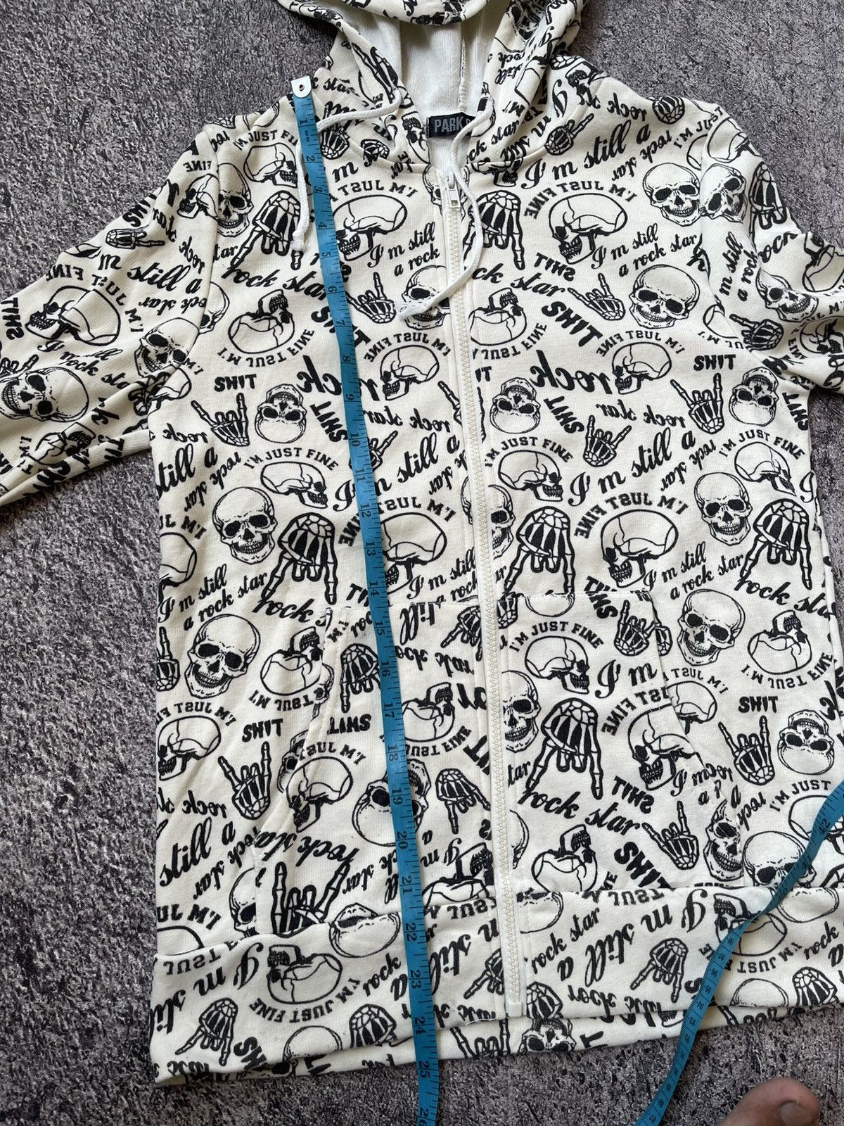 Hysteric Glamour Y2k Park Girl Ifsixwasnine skull full print hoodie Size US M / EU 48-50 / 2 - 9 Thumbnail