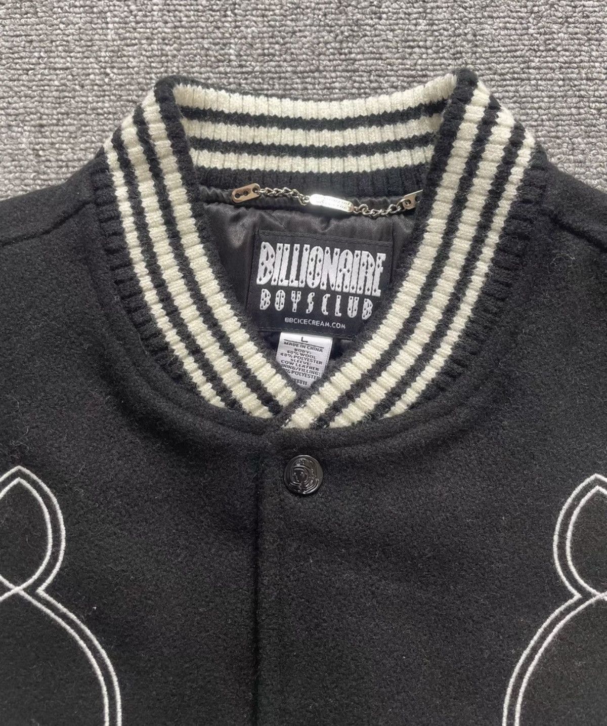 Billionaire Boys Club Billionaire Boys Club Leather Baseball Puffer Jacket Size US L / EU 52-54 / 3 - 2 Thumbnail