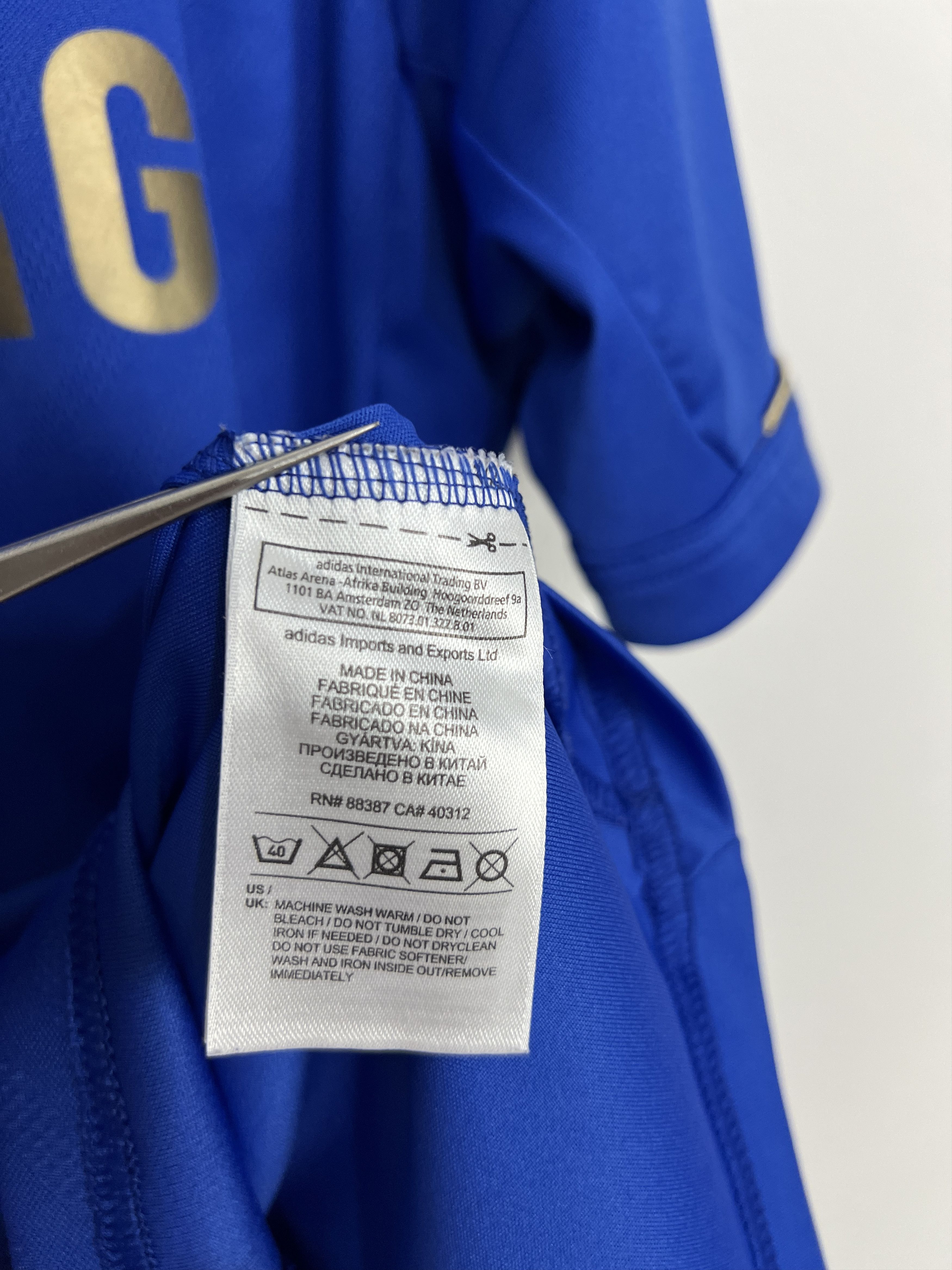 Adidas Chelsea football shirt Soccer #9 Torres Issue Cup Jersey Size US L / EU 52-54 / 3 - 10 Thumbnail