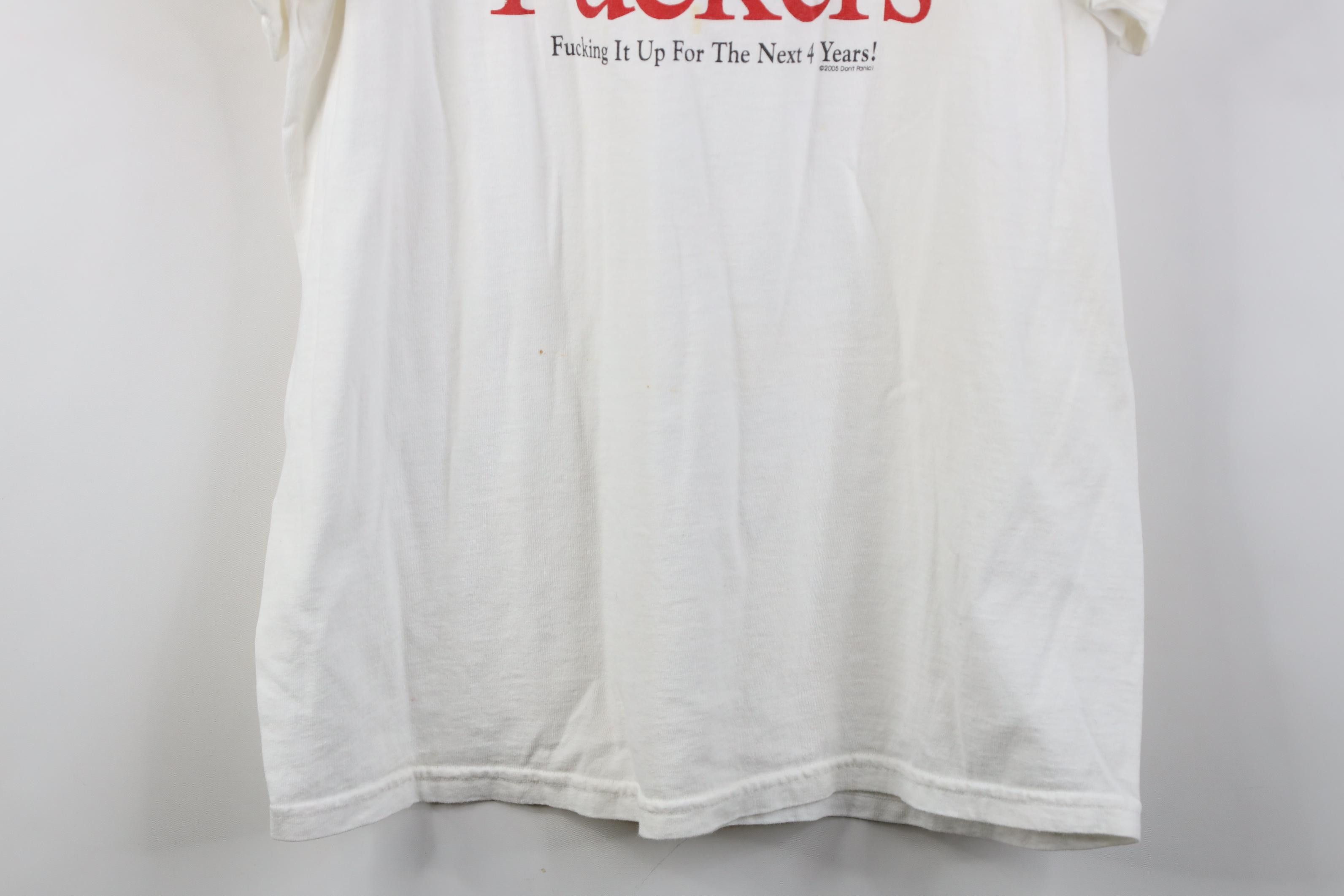 Vintage Vintage Meet the F*ckers Cheney Bush Rice Political T-Shirt Size US L / EU 52-54 / 3 - 3 Thumbnail