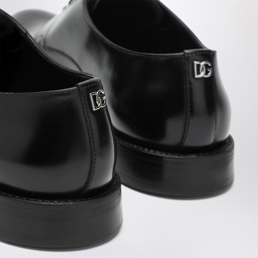 Dolce & Gabbana o1d2blof0226 Leather Derby Shoes in Black Size US 10.5 / EU 43-44 - 5 Thumbnail
