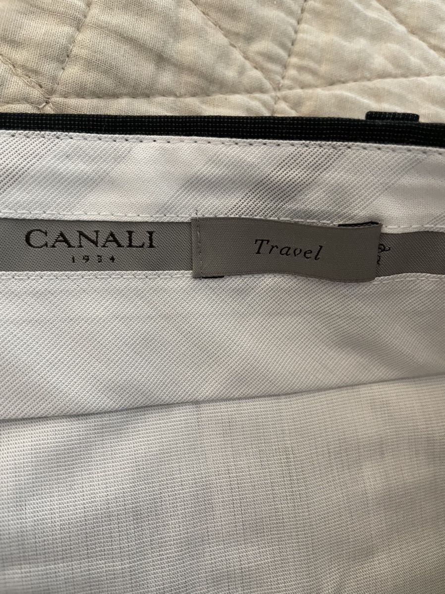 Canali Travel Flat Front Wool Trouser Size 36R - 5 Thumbnail