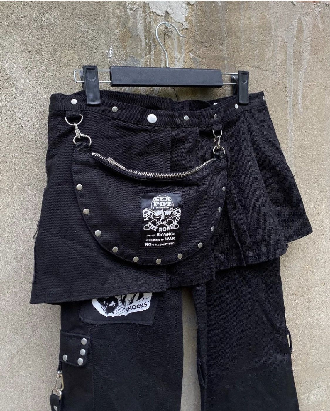 Japanese Brand Rare Sex Pot Revenge Punk Multiple Zipper Bondage Size US 30 / EU 46 - 4 Thumbnail