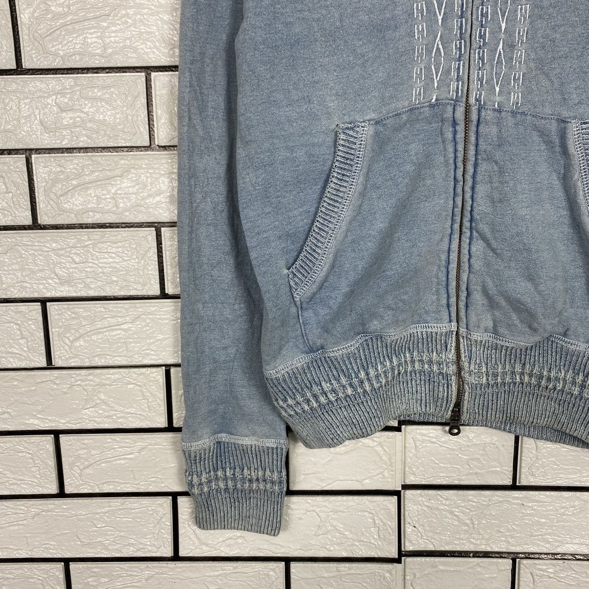 Japanese Brand Indigo Zipper Denim Sweater Japan Issey Miyake Size US M / EU 48-50 / 2 - 5 Thumbnail