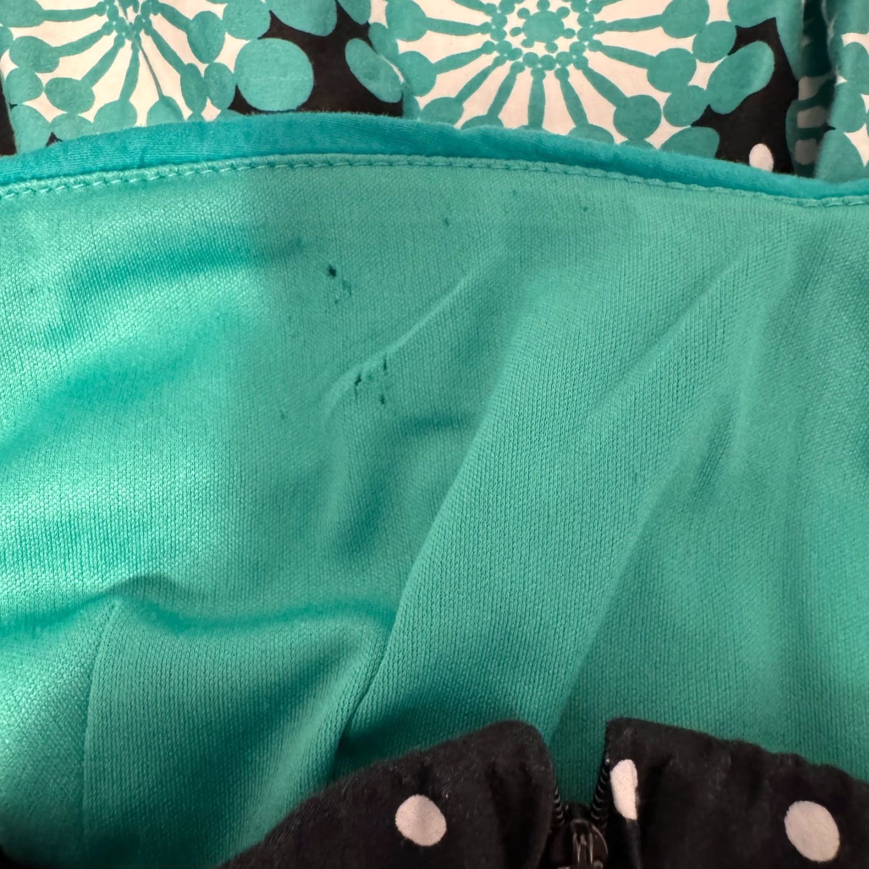 Vintage VINTAGE Y2K Strapless Mini Dress XS Turquoise Blue Polka Dot Tulle A-Line Teeze Me Dress Women Girls Size XS / US 0-2 / IT 36-38 - 6 Thumbnail