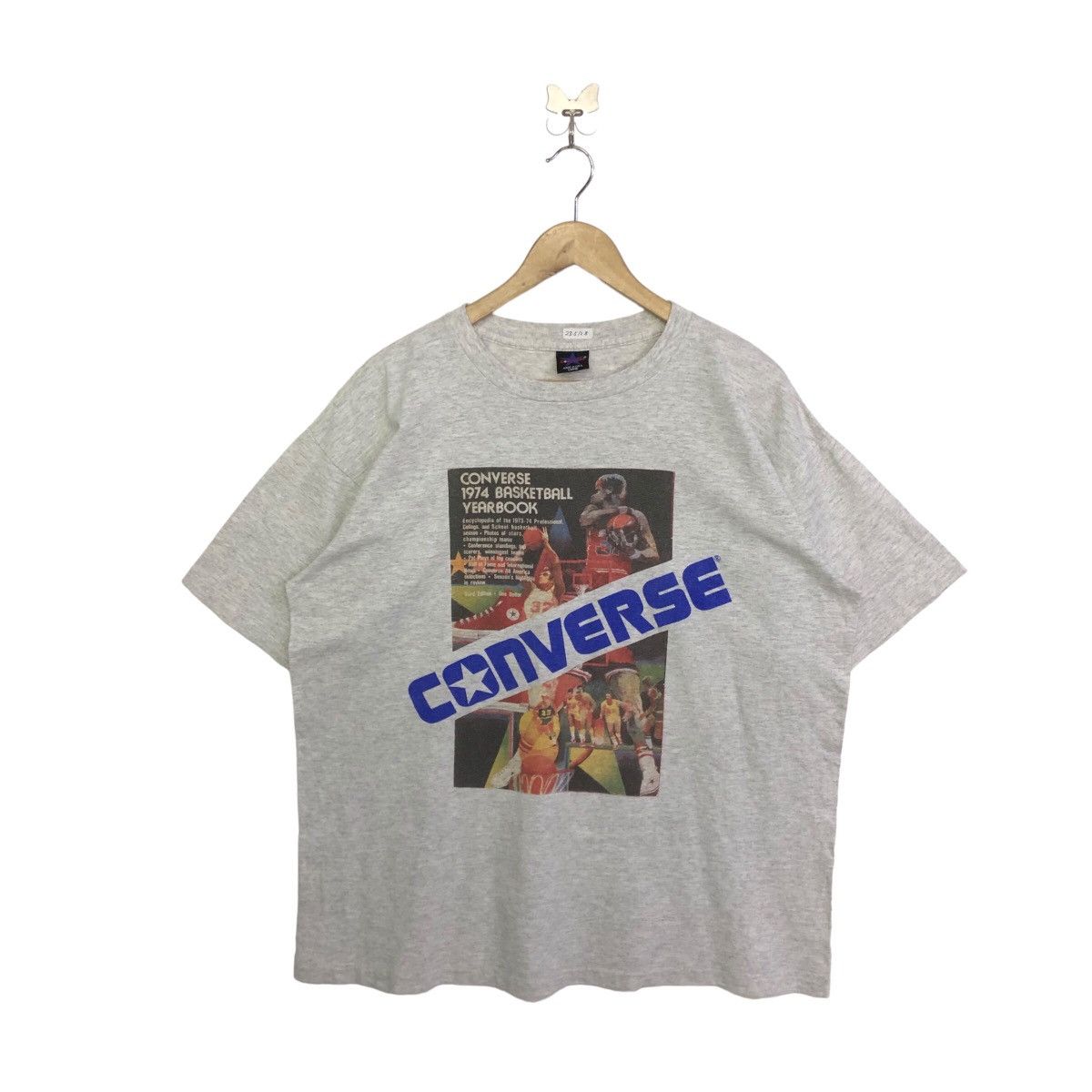 Converse × Vintage Vintage Converse 1974 Basketball Yearbook Tshirt Size US L / EU 52-54 / 3 - 1 Thumbnail