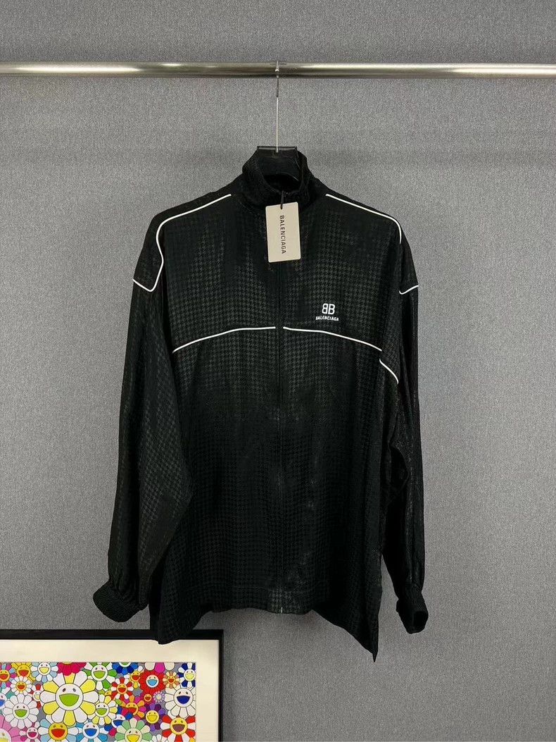 Balenciaga Balenciaga Houndstooth Double B Letter LOGO Zipper Jacket 2 Size US XS / EU 42 / 0 - 1 Thumbnail