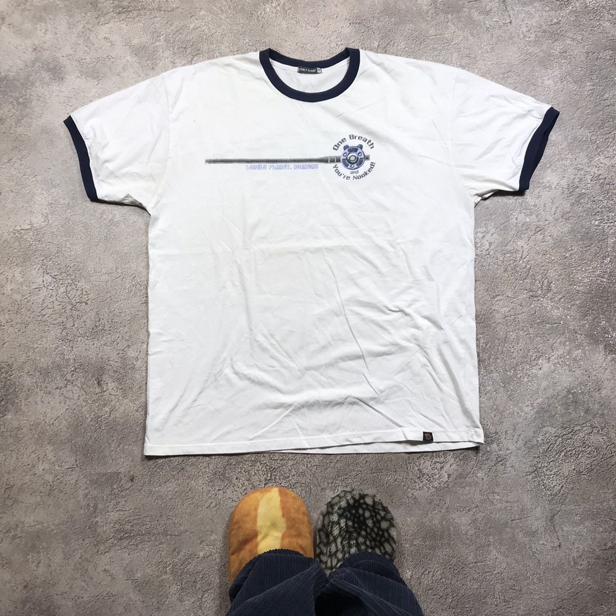Vintage Vintage 90s Sun Faded Ringer Graphic Tee Skate Streetwear XL Size US XL / EU 56 / 4 - 1 Thumbnail