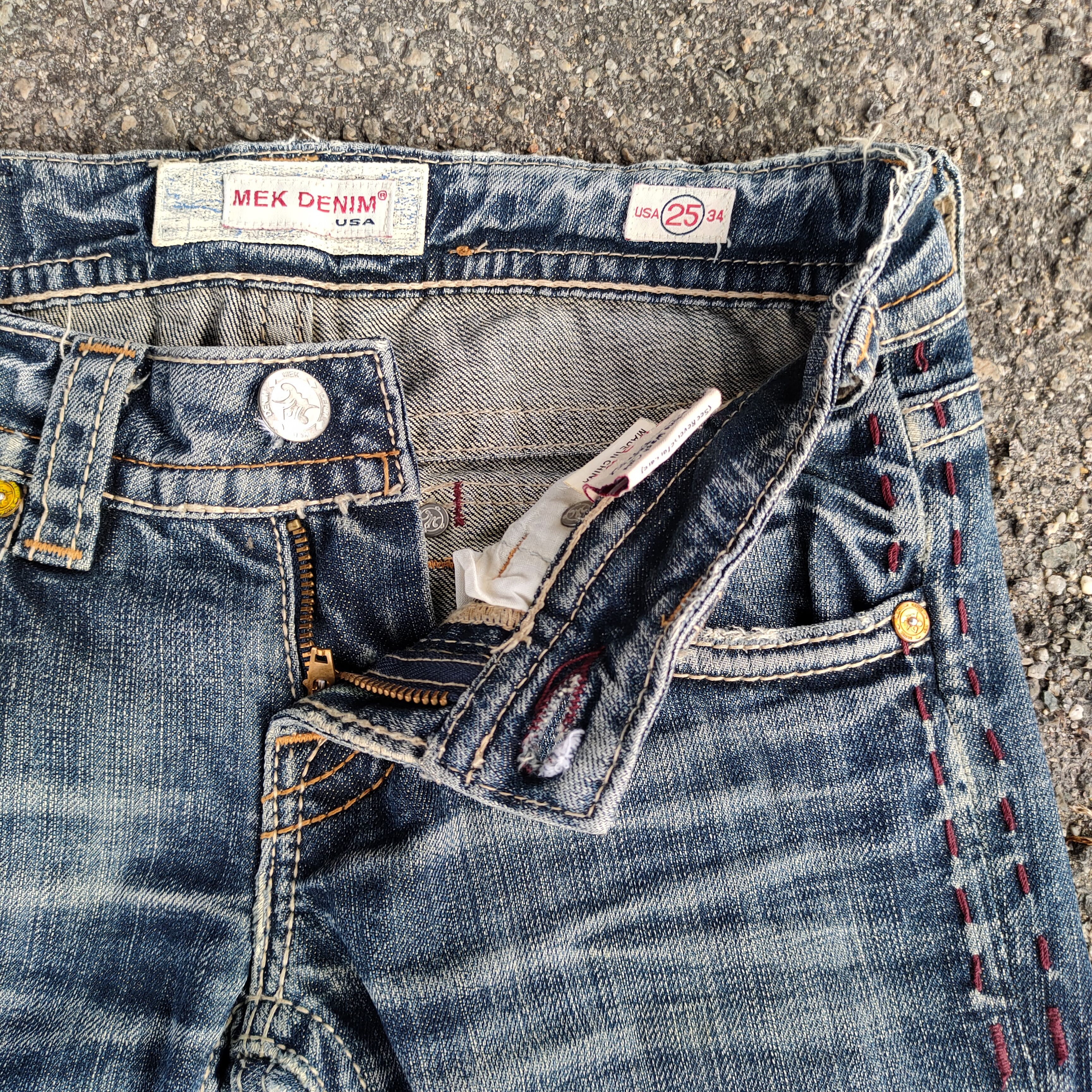 Mek Denim FLARE VINTAGE MEK DENIM JEANS DENIM PANTS Size US 27 - 8 Thumbnail