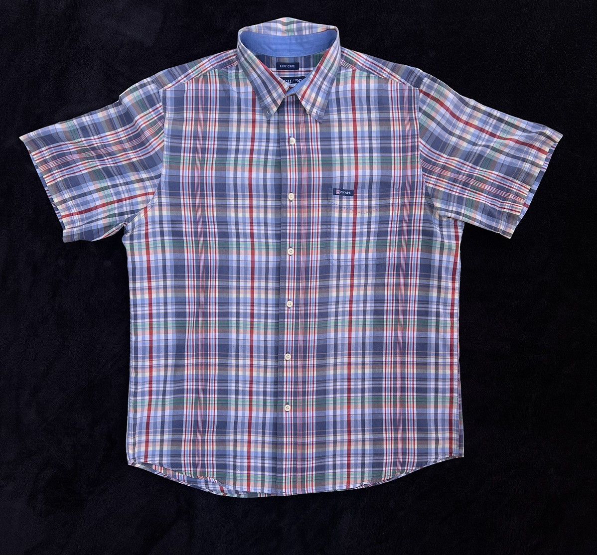 Chaps × Vintage Y2K Chaps short sleeve button up shirt Size US L / EU 52-54 / 3 - 1 Thumbnail