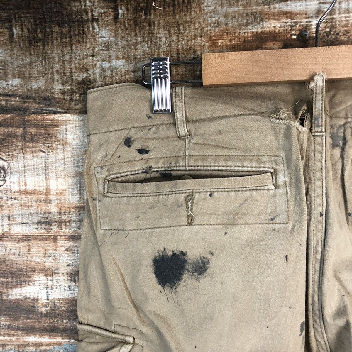 Japanese Brand DLL Gladiotor Brown Cargo Multpocket Pants #C111 Size US 33 - 23 Thumbnail