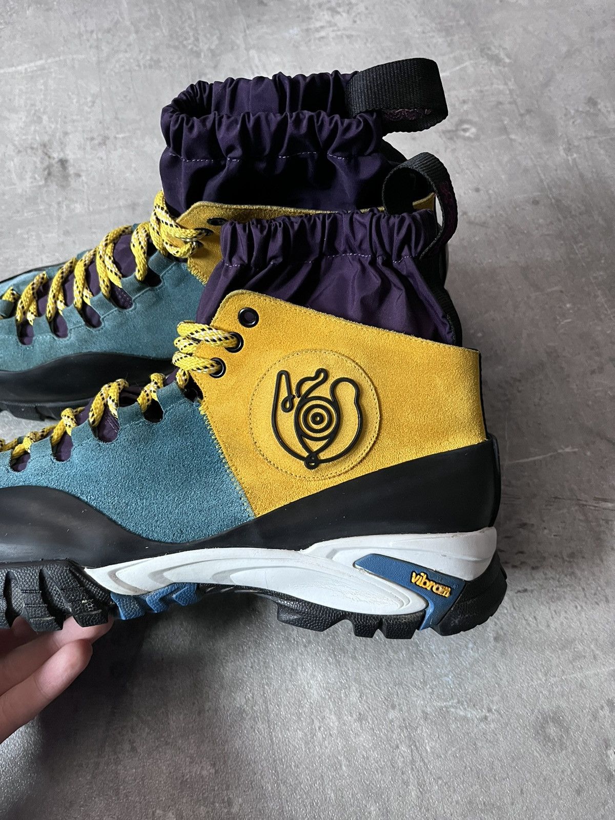 Loewe Loewe ELN Climbing boots shoes yellowe blue black Size US 12 / EU 45 - 2 Thumbnail