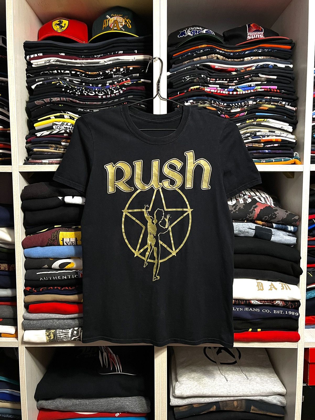 Band Tees Vintage Y2K Rush 2112 Album Starman Rock Band T-Shirt Size US S / EU 44-46 / 1 - 1 Thumbnail