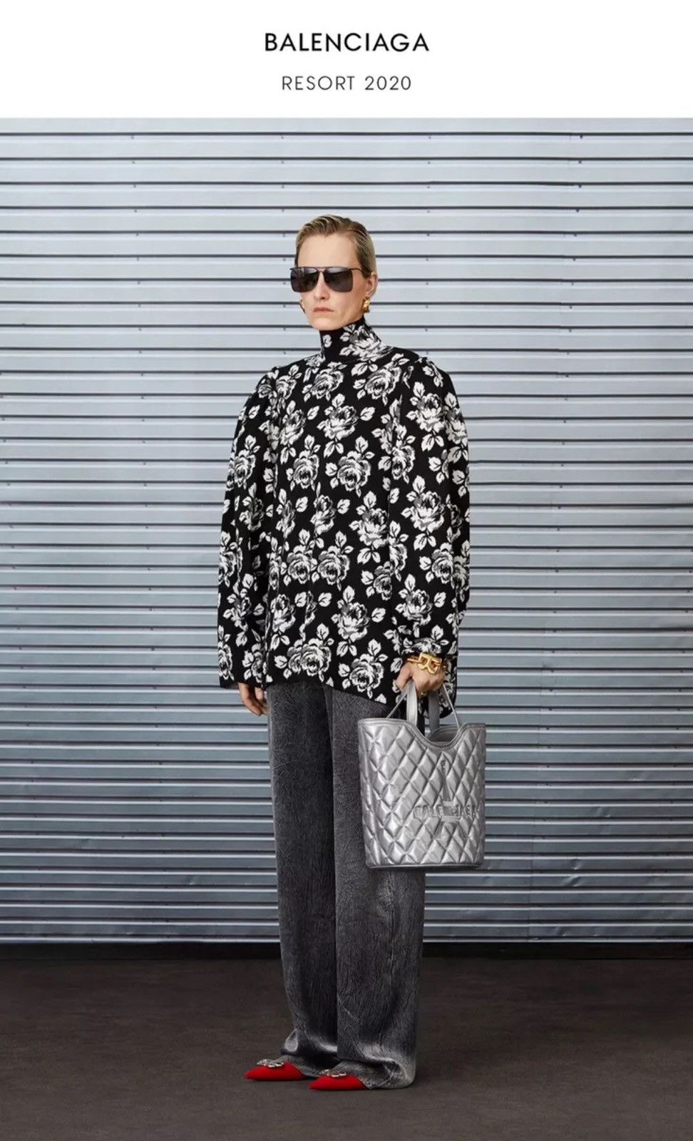 Balenciaga Balenciaga Floral Sweater Large Size L / US 10 / IT 46 - 1 Thumbnail