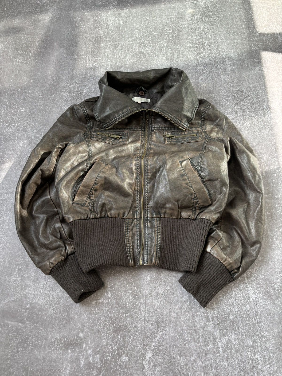 Leather Jacket × Streetwear × Vintage 90s vintage leather