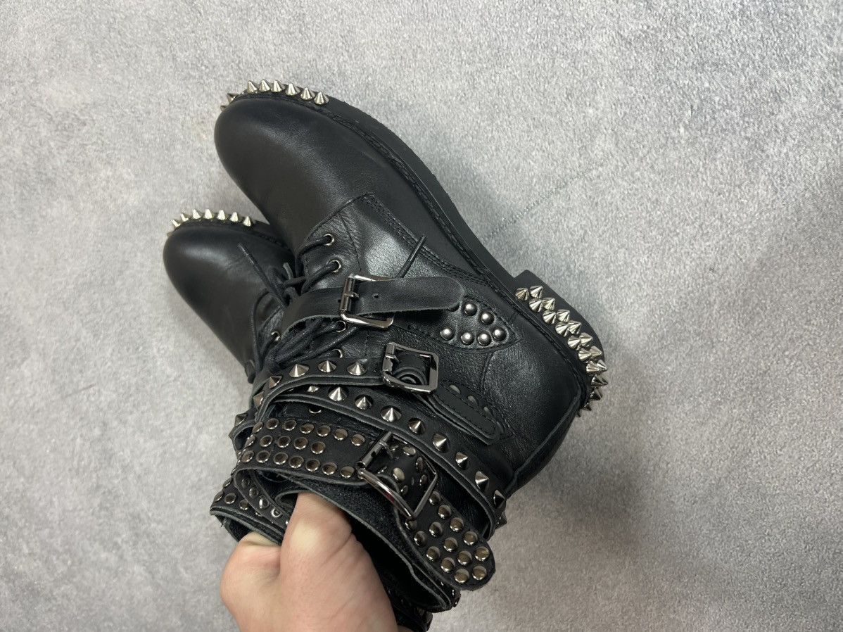 Yves Saint Laurent YvesSaintLaurent Luxury Biker Leather hype archival shoes Size US 7.5 / IT 37.5 - 8 Thumbnail