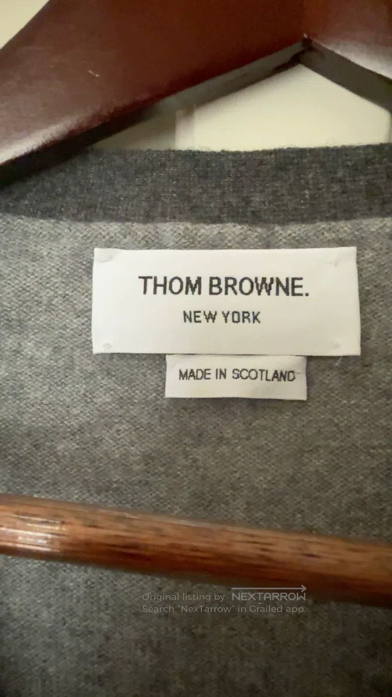 Thom Browne Thom Browne Classic Gray Wool Cardigan Size US XXS / EU 40 - 2 Thumbnail