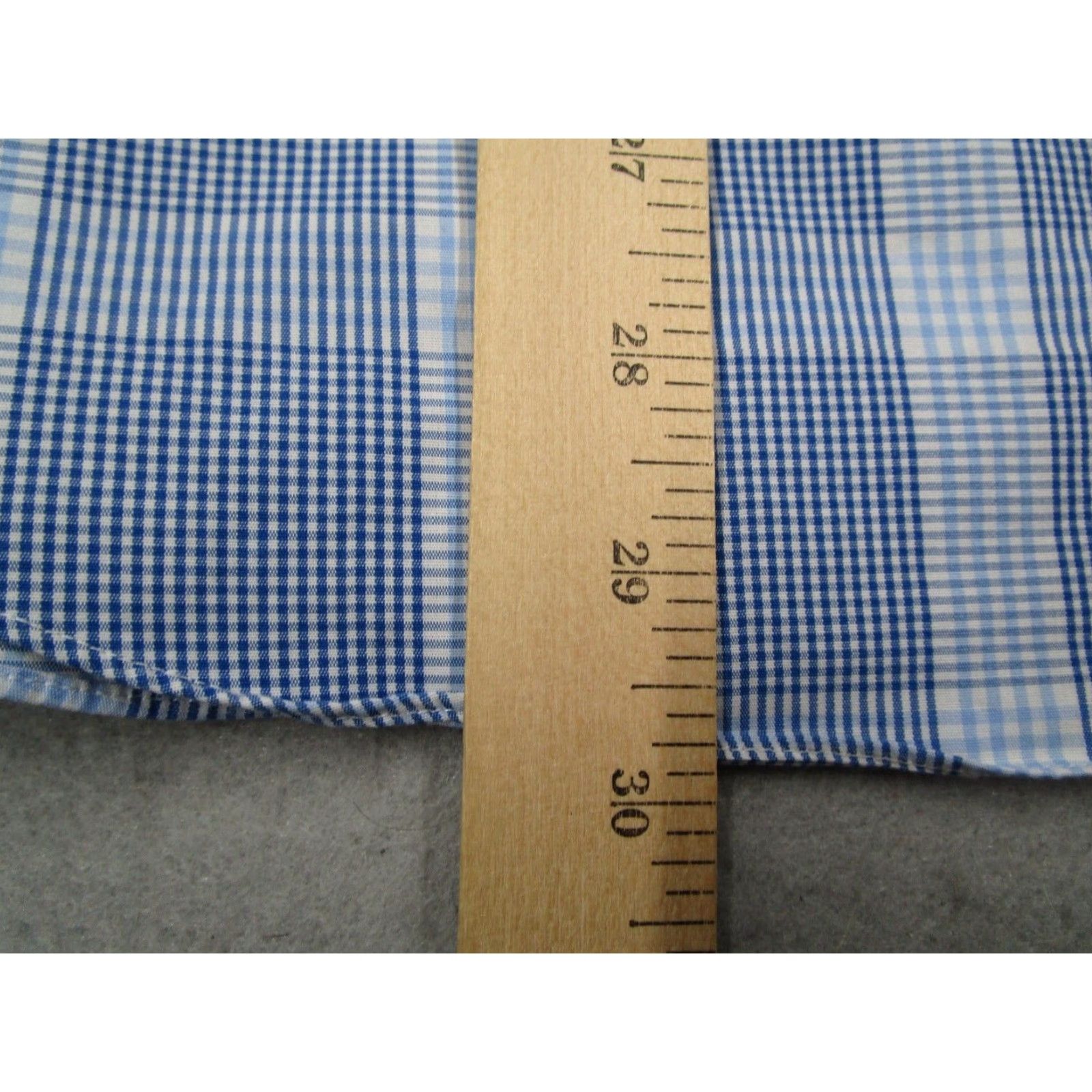 Brooks Brothers Brooks Brothers Regent Dress Shirt Mens Large Blue Check Non-Iron Cotton Classic Button Down Size 42R - 6 Thumbnail