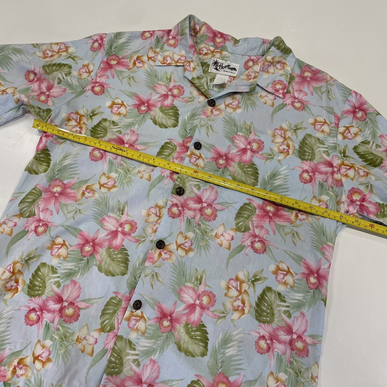 Hilo Hattie VTG HOWIE Men’s Hawaiian Shirt Reverse Print Blue Floral L Size US L / EU 52-54 / 3 - 5 Thumbnail