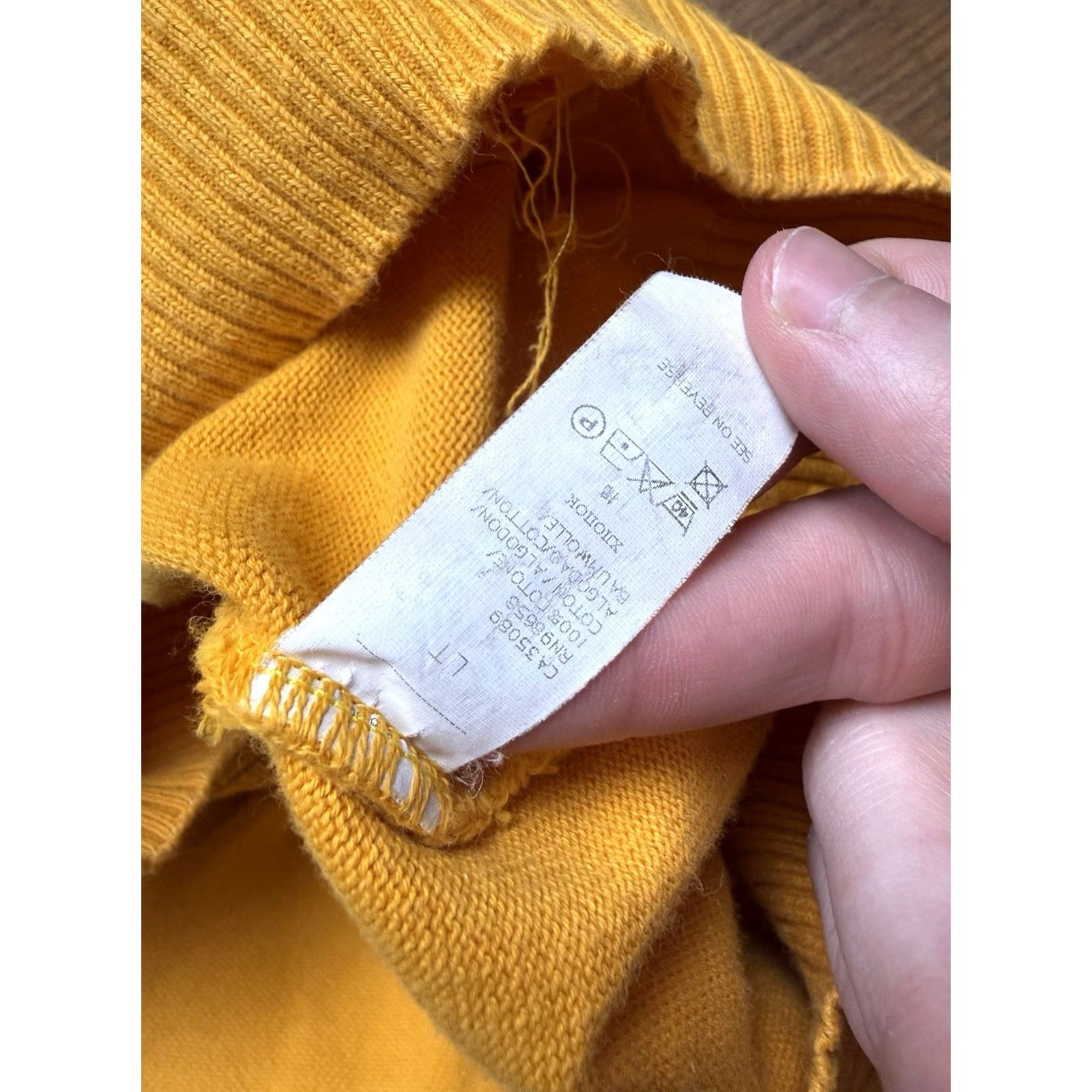 Paul & Shark Paul & Shark Yachting Sweater 1/4 Quarter Zip Yellow 100% Cotton Mens LT LT - READ Size US L / EU 52-54 / 3 - 6 Thumbnail