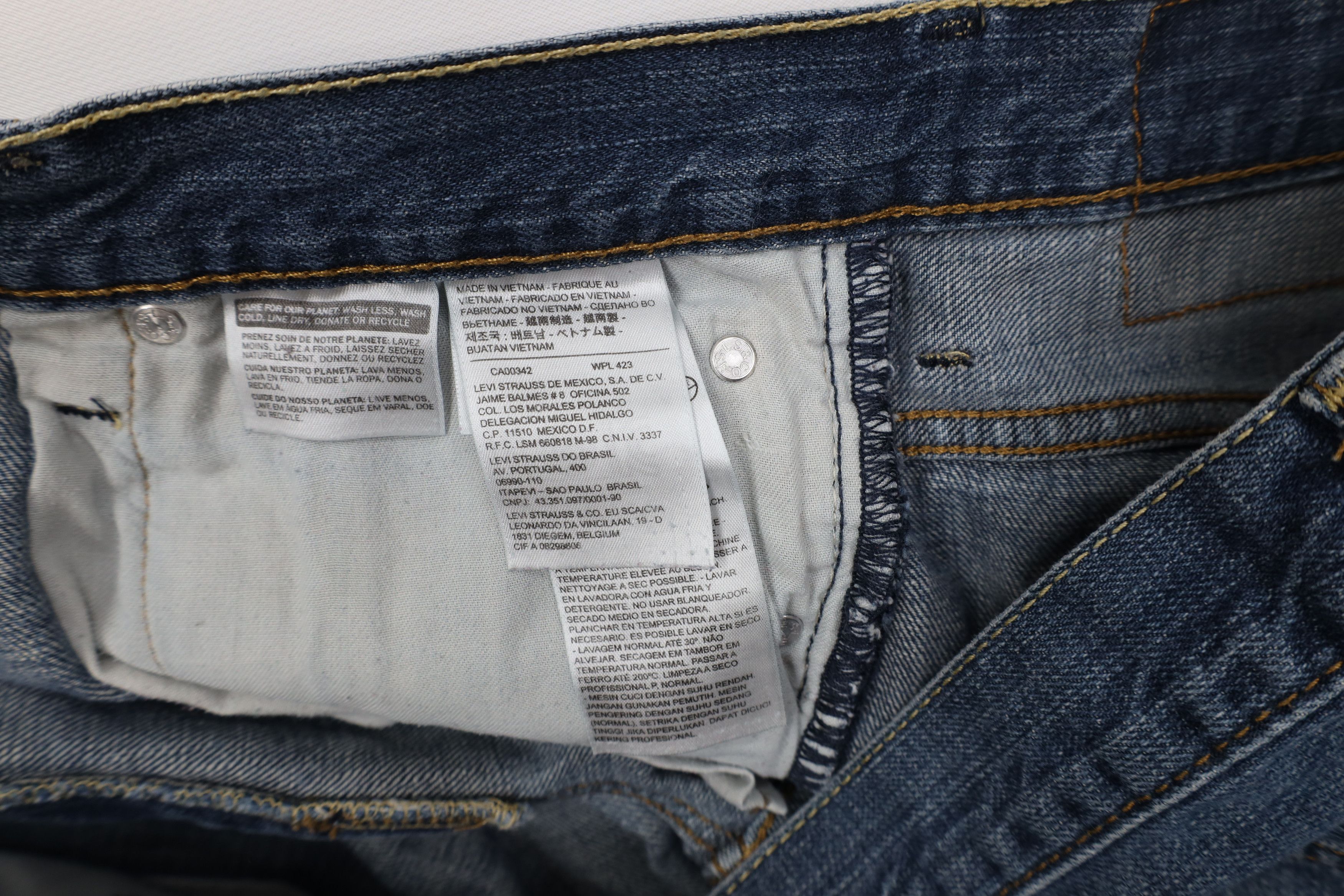 Levi's Vintage Y2K Levis 569 Straight Wide Leg Denim Jeans Blue Size US 36 / EU 52 - 9 Thumbnail