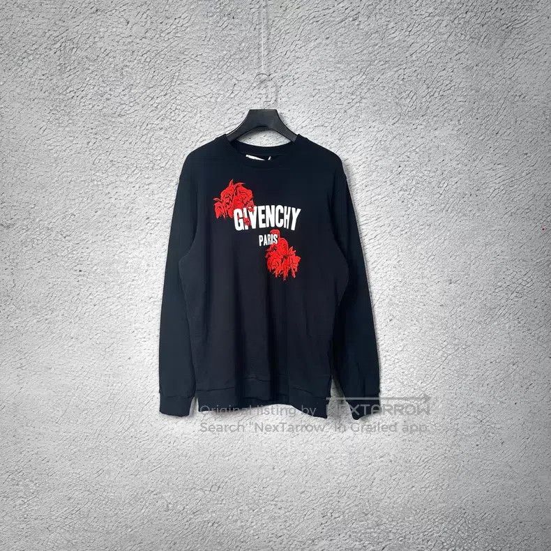 Givenchy Givenchy Classic letter logo black long-sleeve sweatshirt Size US L / EU 52-54 / 3 - 1 Thumbnail