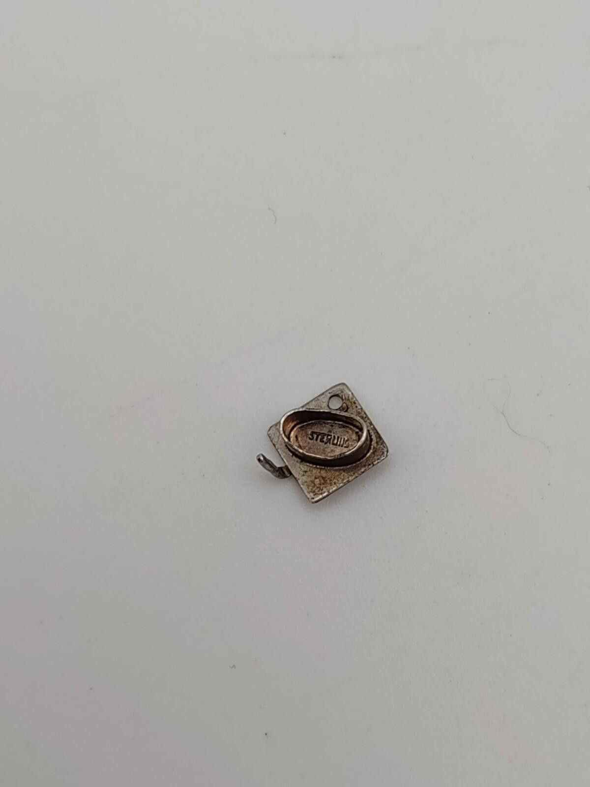 The Unbranded Brand Vintage Sterling Graduation Cap Charm 925 Petite Size ONE SIZE - 3 Thumbnail